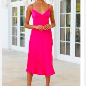 Pink Hello Molly Midi Dress